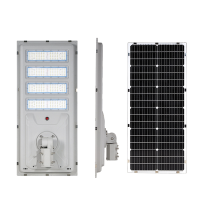 Integrierte Solar-Straßenlaterne mit optionaler Bewegungssensor-Dimmung in Smart Cities