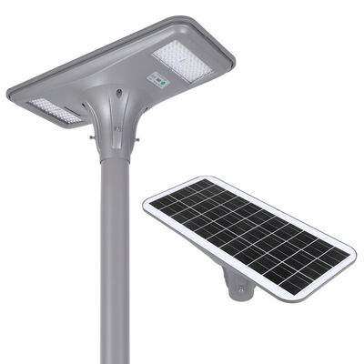 LED All-in-One Outdoor Solar Street Lamp Auto Dimming Remote Control Waterproof